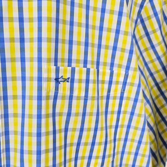 Paul & Shark Yachting Mens Short Sleeve Button Up Shirt, Plaid Size 44 US XXL - Picture 7 of 10